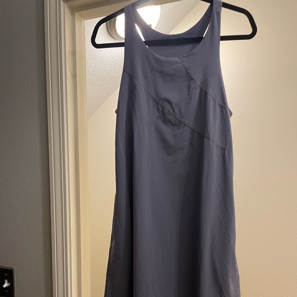 Prana purple dress with built in bra size large with pockets